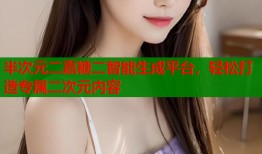 半次元二嘉糖二智能生成平台，轻松打造专属二次元内容