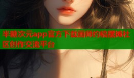 半糖次元app官方下载画师约稿摆摊社区创作交流平台