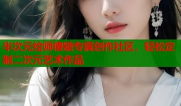 半次元绘师傻糖专属创作社区，轻松定制二次元艺术作品