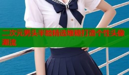 二次元男头半脸精选堆糖打造个性头像潮流