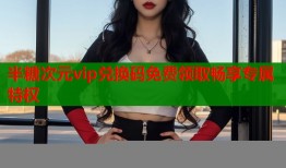 半糖次元vip兑换码免费领取畅享专属特权