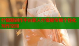 什锦糖创作平台新人什锦糖专属个性化写作空间