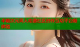 半糖次元同人动漫社区创作互动平台新体验