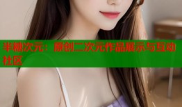 半糖次元：原创二次元作品展示与互动社区