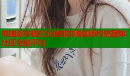 电脑版半糖次元使用攻略画师约稿摆摊社区全能平台