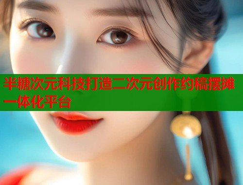 半糖次元科技打造二次元创作约稿摆摊一体化平台